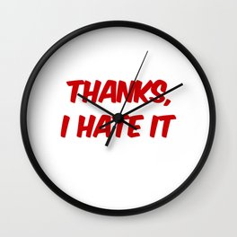 Without Me Wall Clock