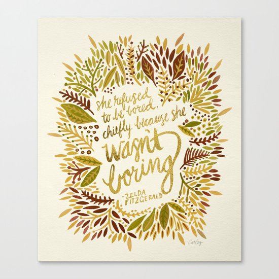 Zelda Fitzgerald – Fall Palette Canvas Print