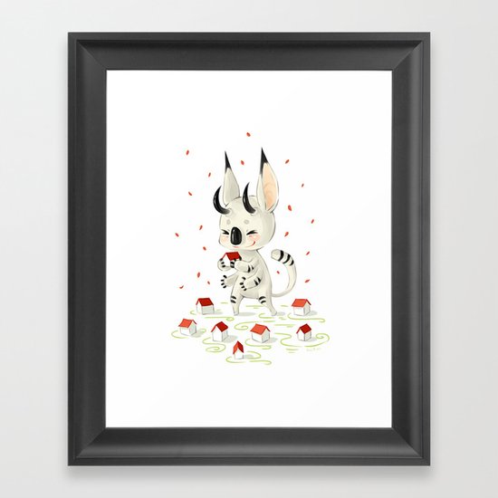 Little Monster Framed Art Print