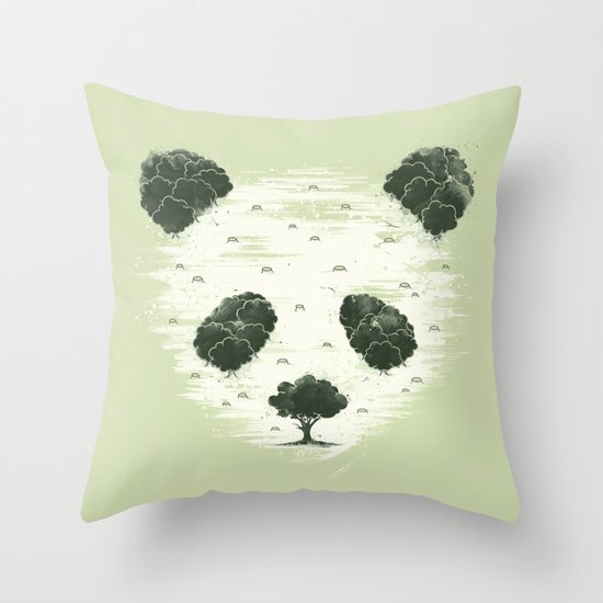 Deforestation Throw Pillow