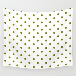 DOTS (OLIVE & WHITE) Wall Tapestry
