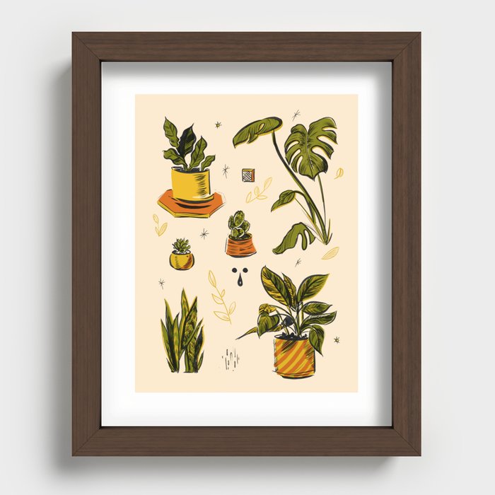 Esther's Plants Recessed Framed Print