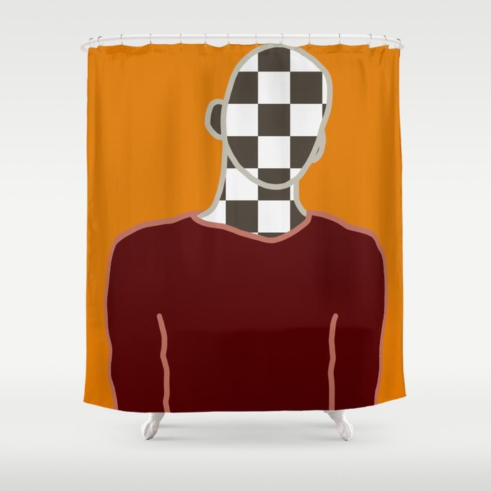 Portrait figure 2 Shower Curtain