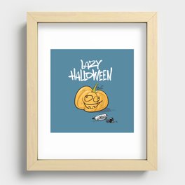 Lazy Halloween Recessed Framed Print