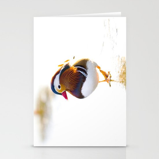 Mandarin Duck Stationery Cards