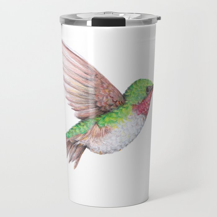 Ruby Throated Hummingbird Travel Mug