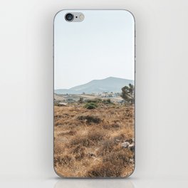 Greek Grass Field - Travel and Nature Photography on the Greece Island of Naxos iPhone Skin