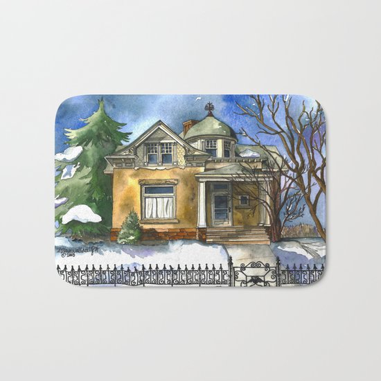 The Little Brown House Bath Mat