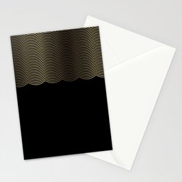 Golden Scallop Stationery Cards