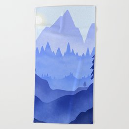Cold Winter Day Beach Towel