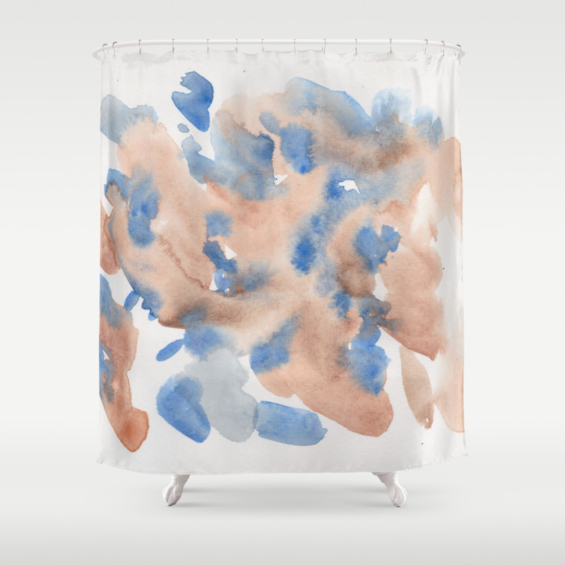 180714 Abstract Watercolour 19 Brown Blue Watercolor Brush