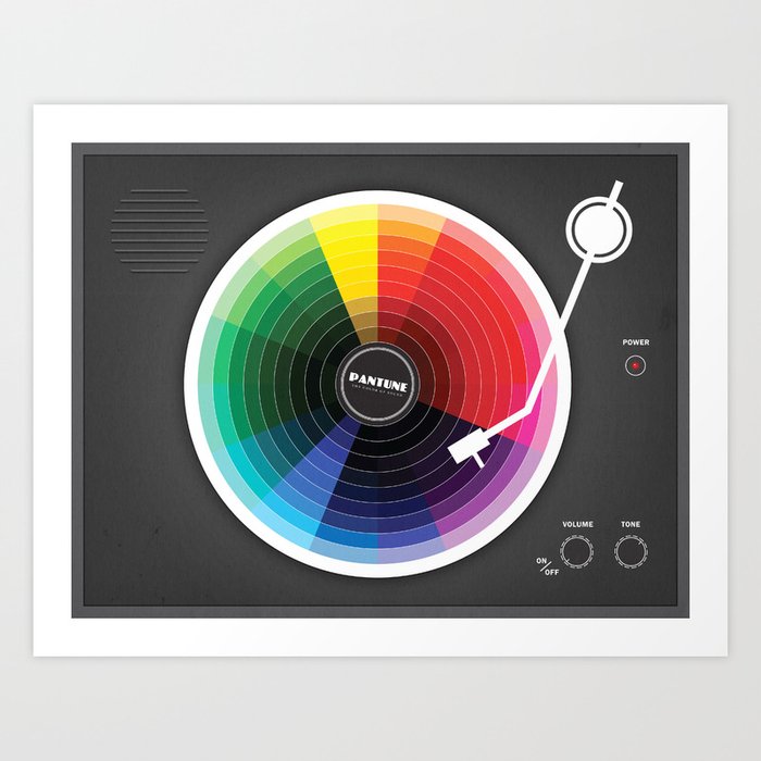 Pantune - The Color of Sound Art Print