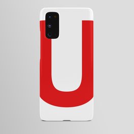 Letter U (Red & White) Android Case