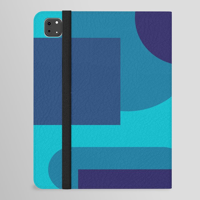 Abstract Geometric Design 220102 Valourine Minimalist Style iPad Folio Case