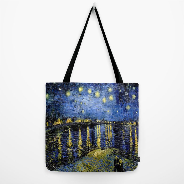 CafePress - Starry Night By Vincent Van Gogh Tote Bag - Natural Canvas Tote  Bag, Cloth Shopping Bag 