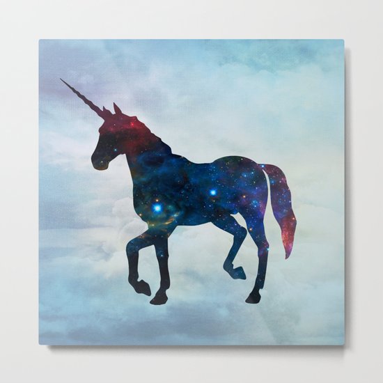 Galactic Unicorn Metal Print