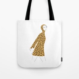 Mademoiselle Loves Leopard Print Tote Bag