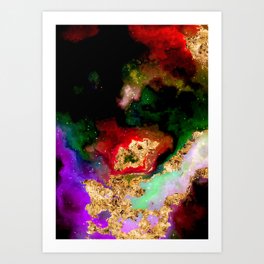 100 Starry Nebulas in Space 086 (Portrait) Art Print