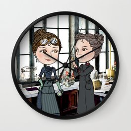 Woman in Science: The Curies Wall Clock