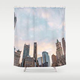 Sunset in New York City | Travel Photography | NYC Shower Curtain