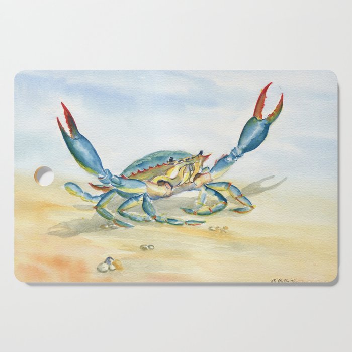 Colorful Blue Crab 2 Cutting Board