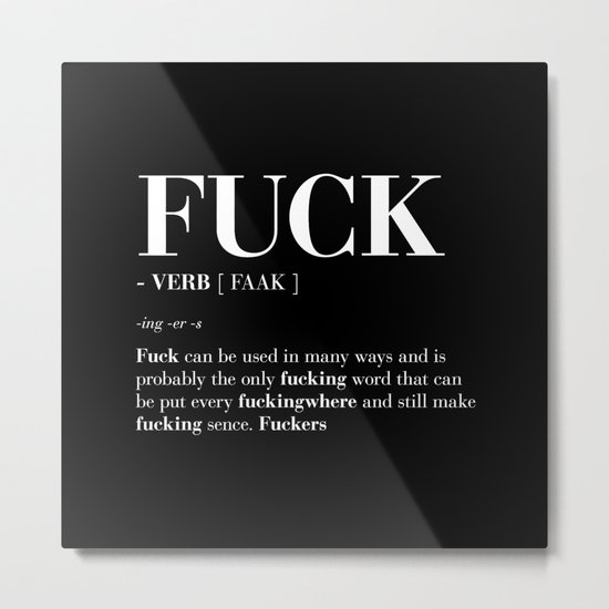 FUCK Metal Print