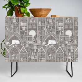 midnight library brown Credenza