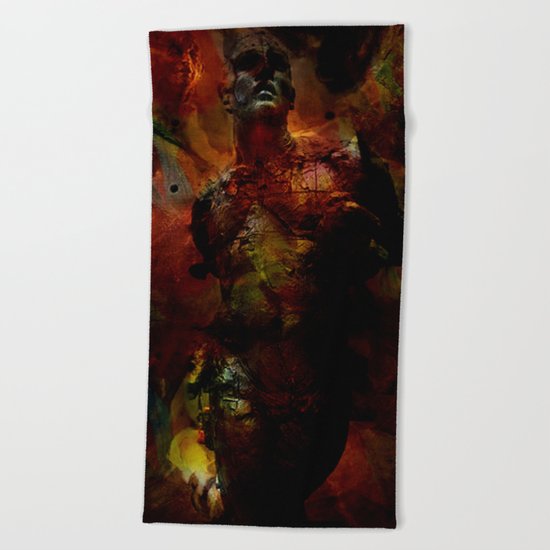 The last hour of Pompei Beach Towel