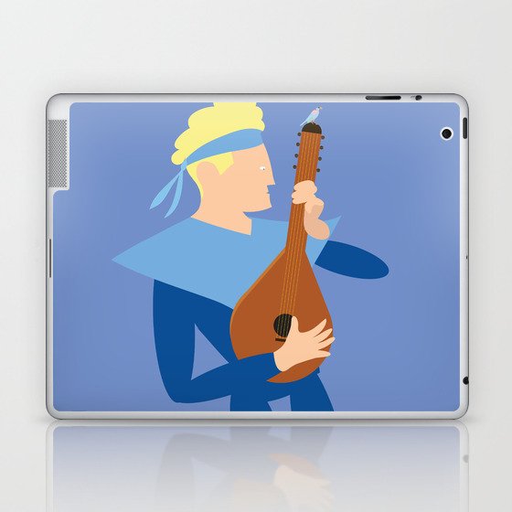 Apollo the music boy and the bird Laptop & iPad Skin