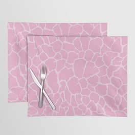 Pink Giraffe pattern. Animal skin print . Digital Illustration Background Placemat