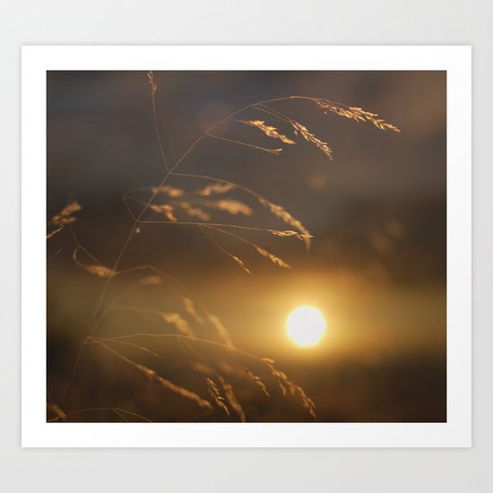 The end of the day Art Print