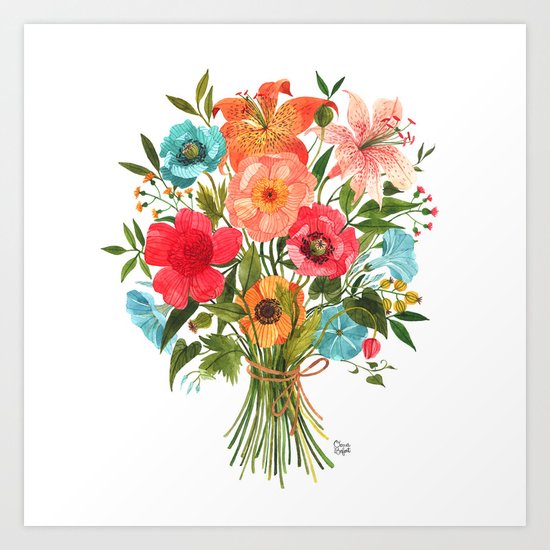 BOUQUET Art Print