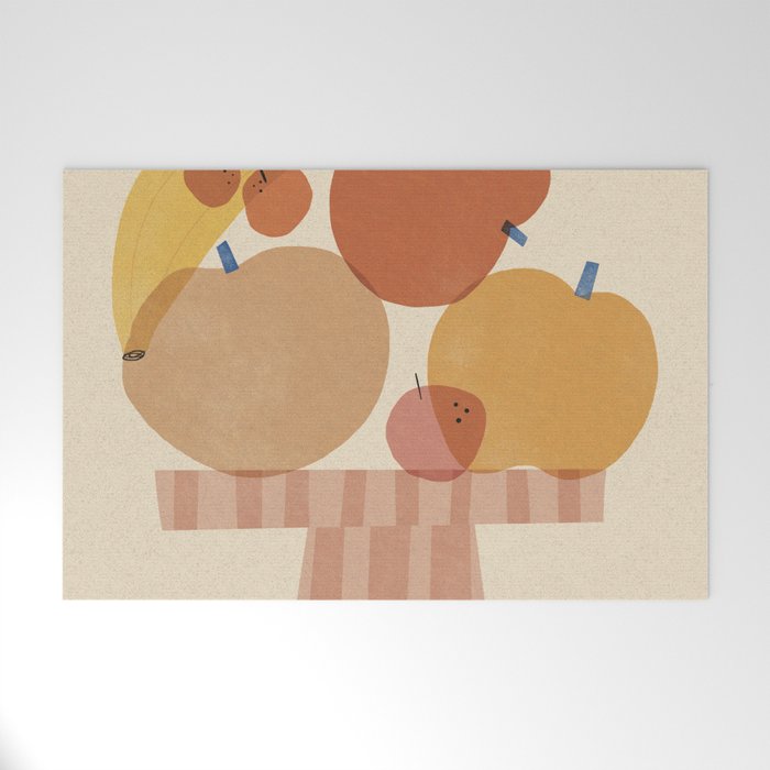 Fruits on the plate Welcome Mat