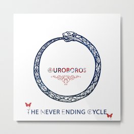 Ouroboros - The Never Ending Cycle Metal Print