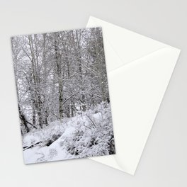 Snowy trees Stationery Card