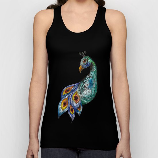 Peacock Unisex Tank Top