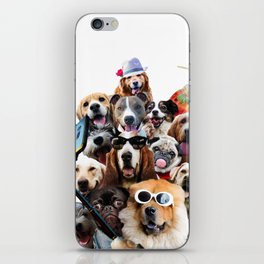 Dog Selfie Dogs iPhone Skin