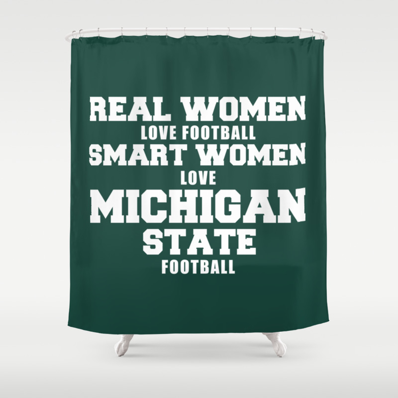 Real Women Love Football Shower Curtain By Socoart Society6