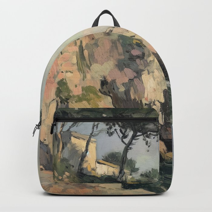 Cliff Impressionist Painting Backpack