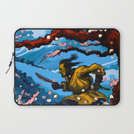 Samurai in the Spring Laptop Sleeve