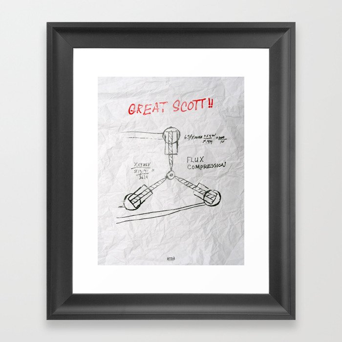 Great Scott, It's a Flux Capacitor - Back to The Future Framed Art Print