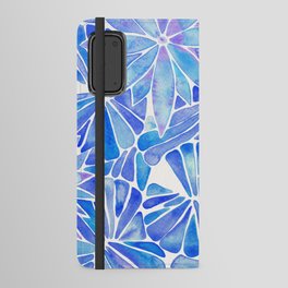 Water Lilies – Blue Android Wallet Case