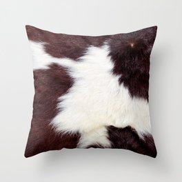 Cowhide Fur Throw Pillow
