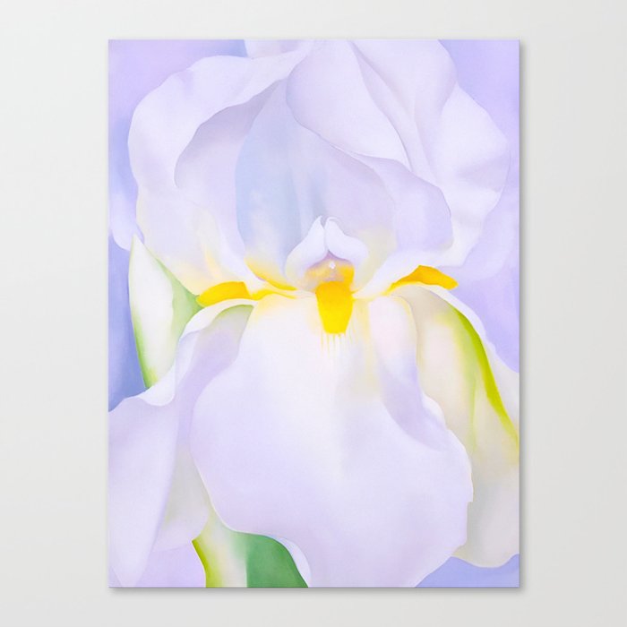 Georgia OKeeffe - White Iris. No.7 Canvas Print