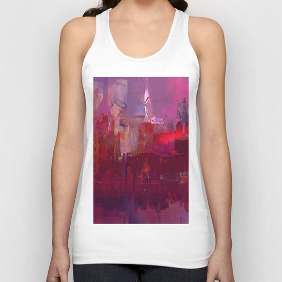 Red city Unisex Tank Top