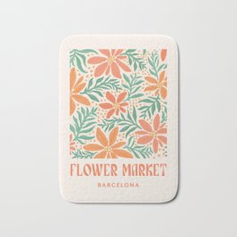 Barcelona Flower Market Bath Mat