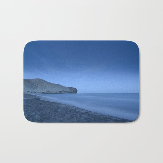 "Blue Hour At Half Moon Beach" Bath Mat