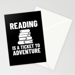 Reader Book Reading Bookworm Librarian Stationery Card
