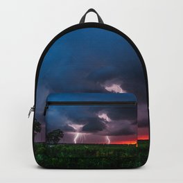Lightning Bugs - Firefly Whirls About During Summer Storm in Oklahoma Backpack