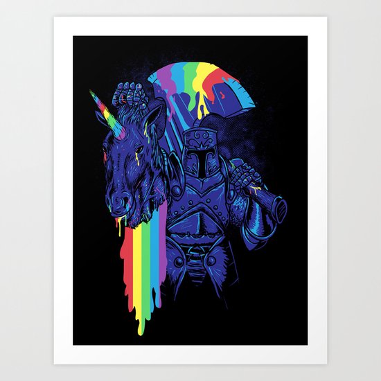 Rainbow harvest (so intense) Art Print